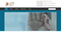 Desktop Screenshot of healthyhearingcentre.com