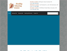 Tablet Screenshot of healthyhearingcentre.com